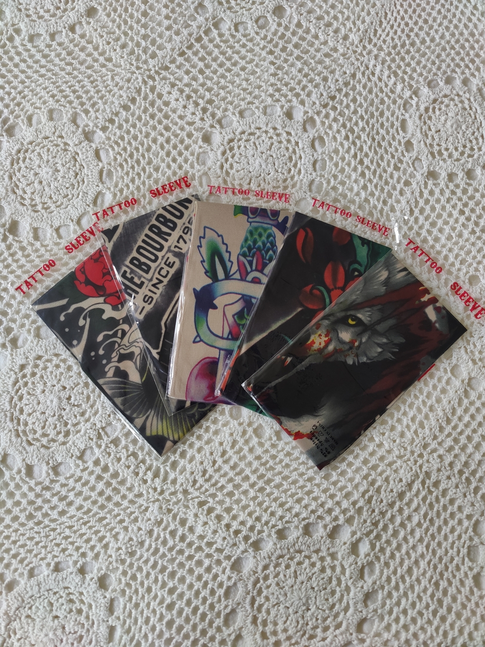 Pack of Assorted Tattoo Sleeves - Multicolor